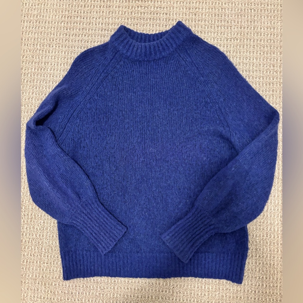 TIBI Purple Mock Neck Sweater XS